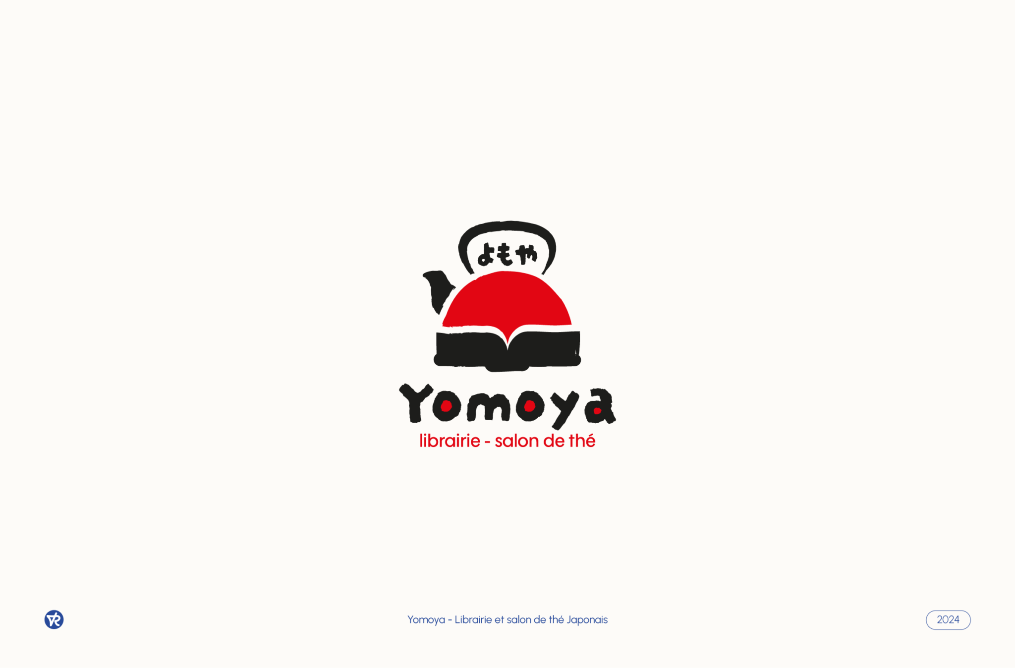 Visuel du Logo Yomoya - librairie et salon de thé