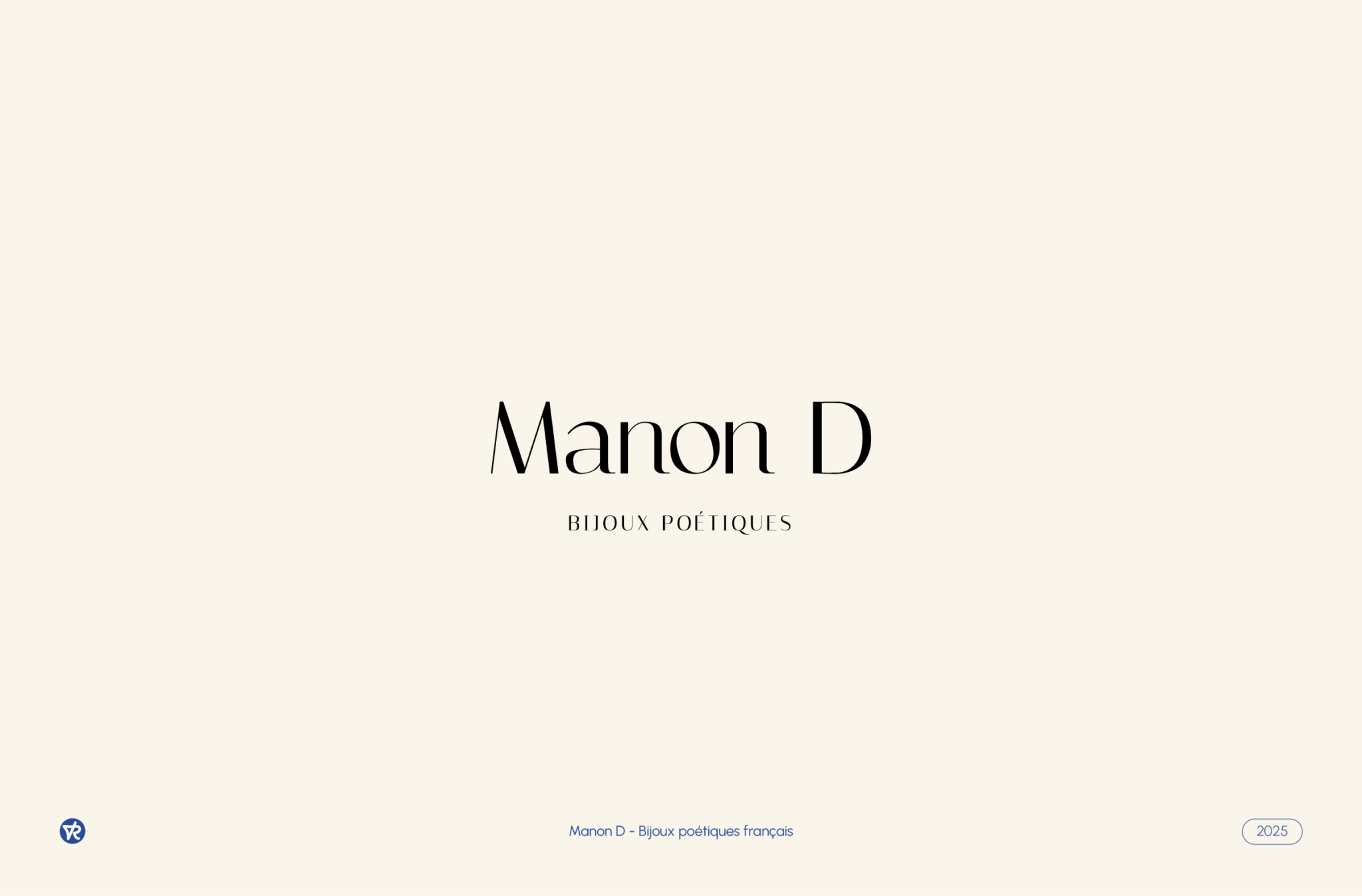 Visuel du Logo typographique Manon D