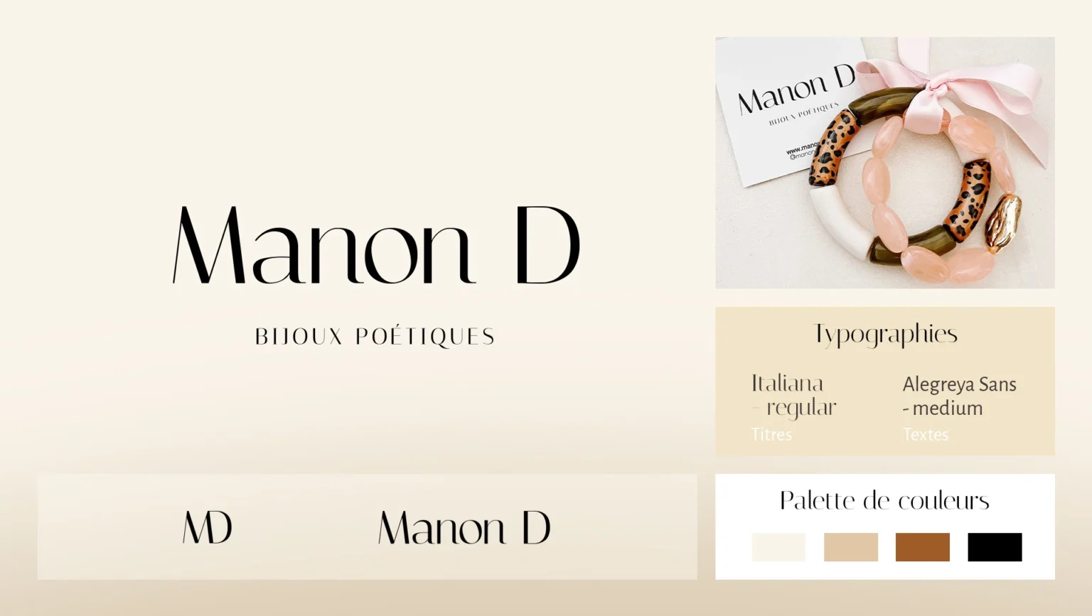 Manon D - Logo et Direction artistique