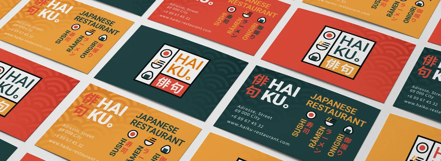 Cartes de visite du restaurant Haiku
