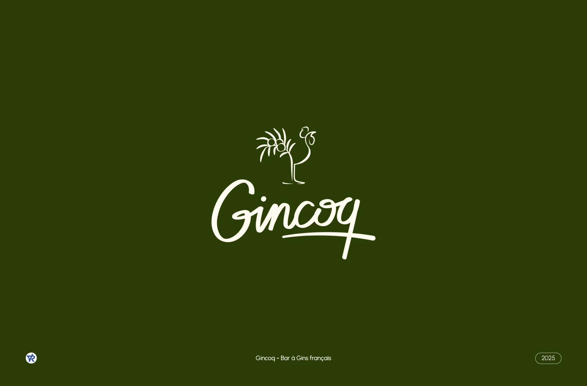 Design du Logo Gincoq - le bar à Gin chill le plus tonic de Lyon