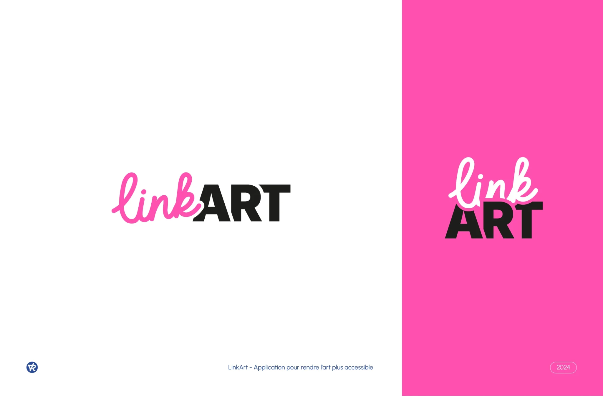 Design du Logo typographique de l'application LinkArt