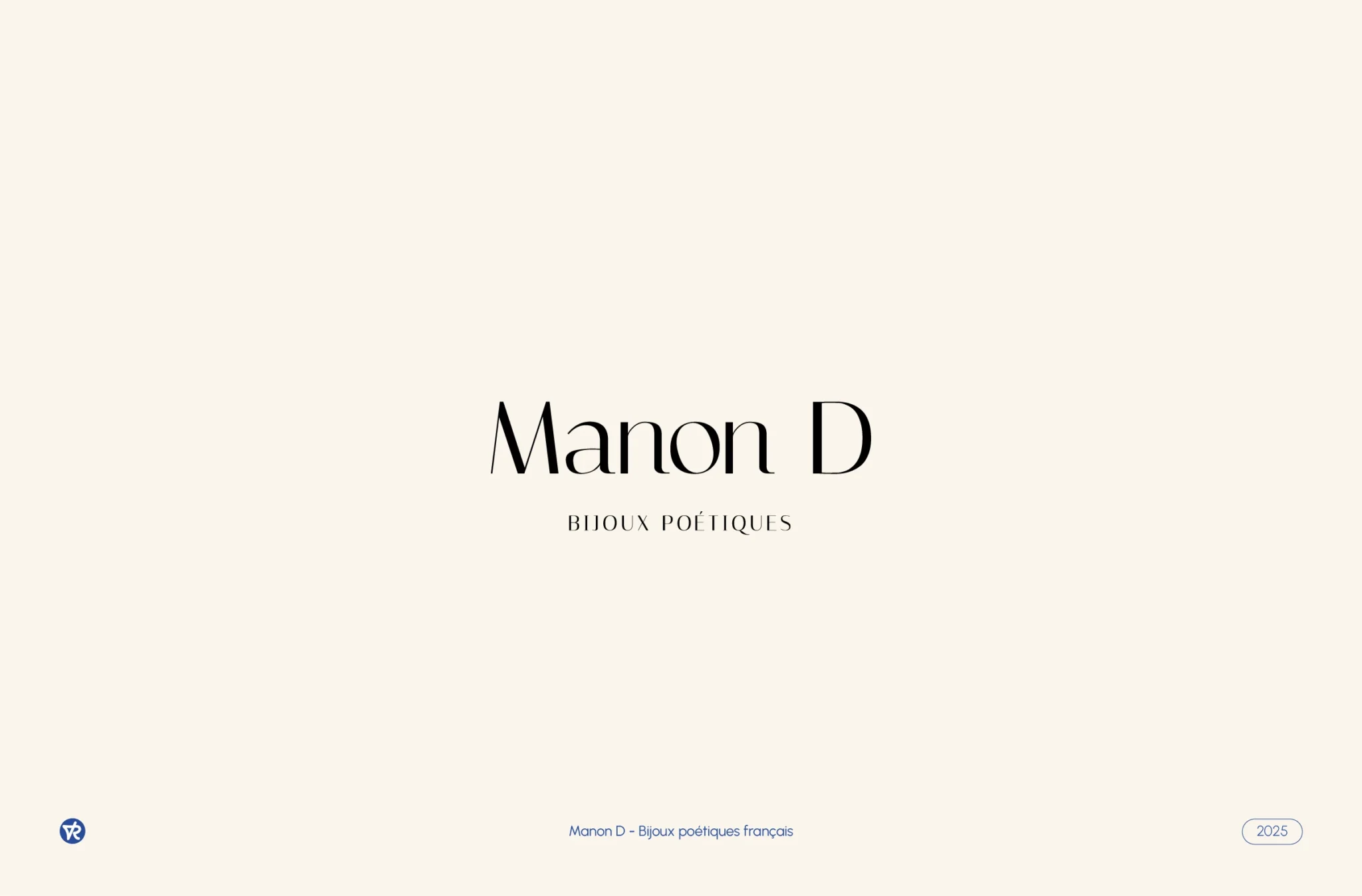 Design du Logo typographique Manon D