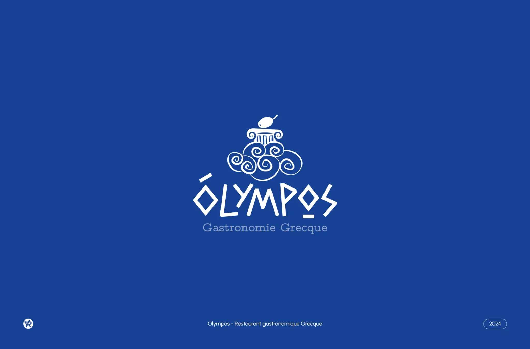 Design du Logo du restaurant Olympos - Gastronomie Grecque