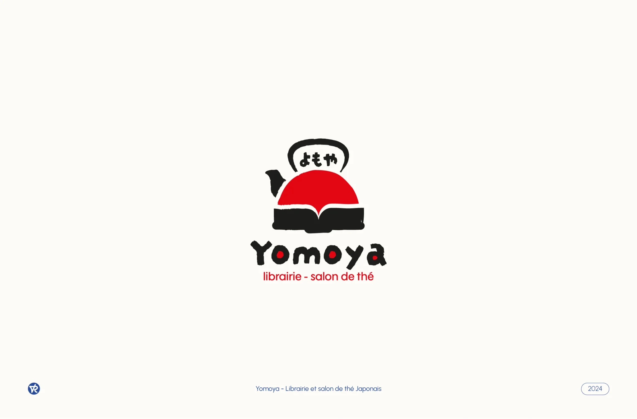 Design du Logo pour la librairie japonaise et salon de thé Yomoya